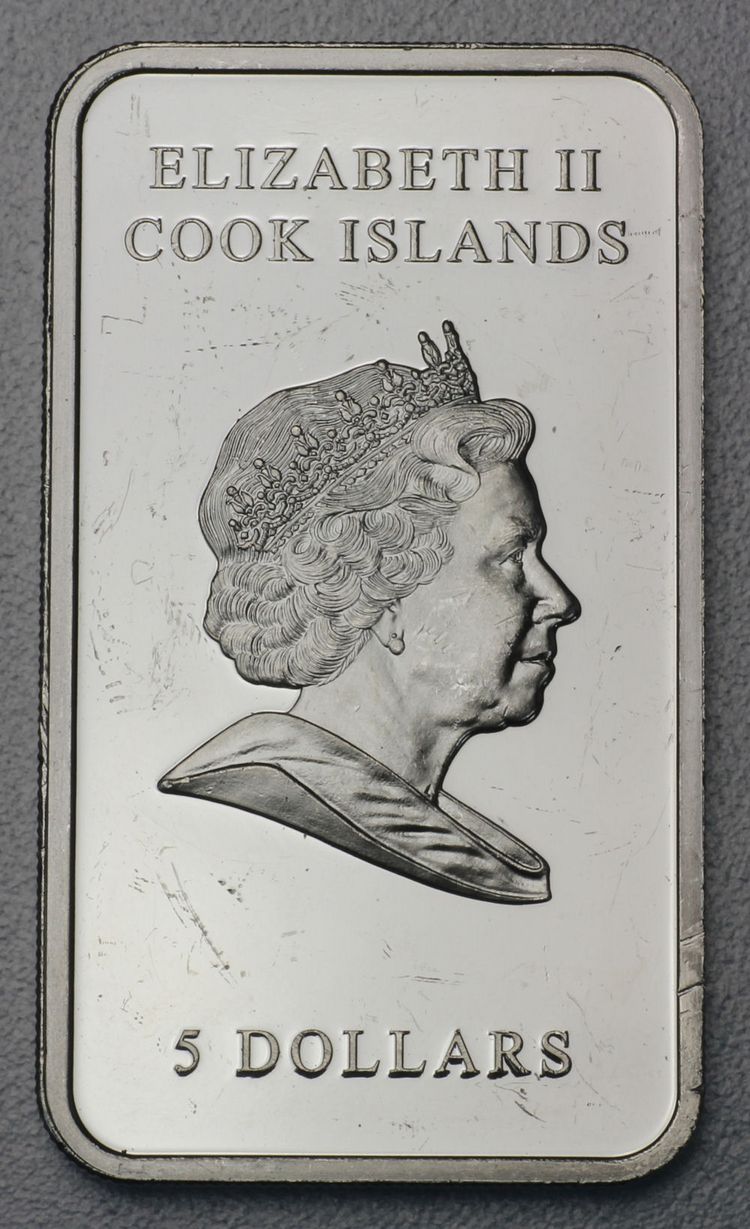 1oz Cook Islands Münzbarren 1oz Cook Islands Münzbarren