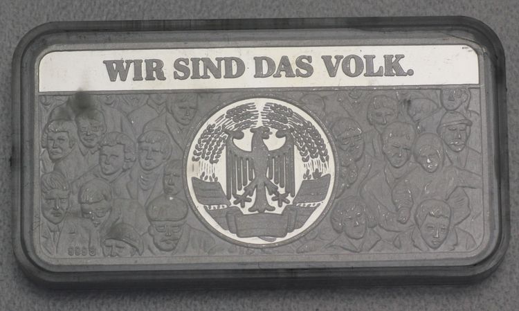 1oz Silberbarren Wir sind das Volk