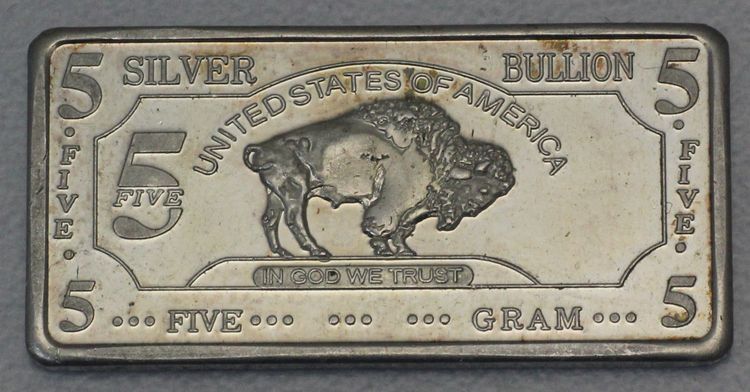 5g Silberbarren US Buffalo
