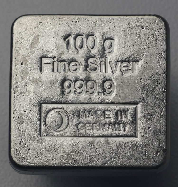 100g Quadratbarren Heimerle+Meule Unterseite