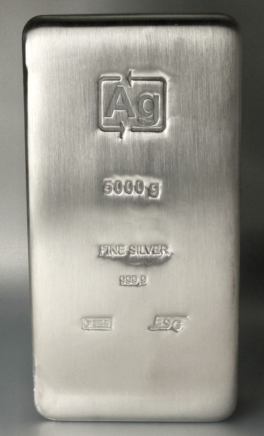 5kg Silberbarren 5kg Silberbarren