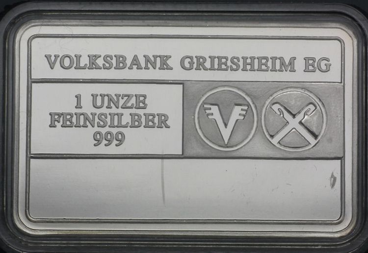 1oz Silberbarren Volksbank