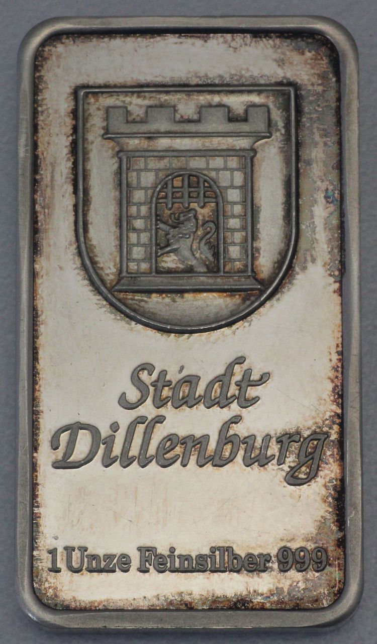 1oz Silberbarren Dillenburg 1oz Silberbarren Dillenburg