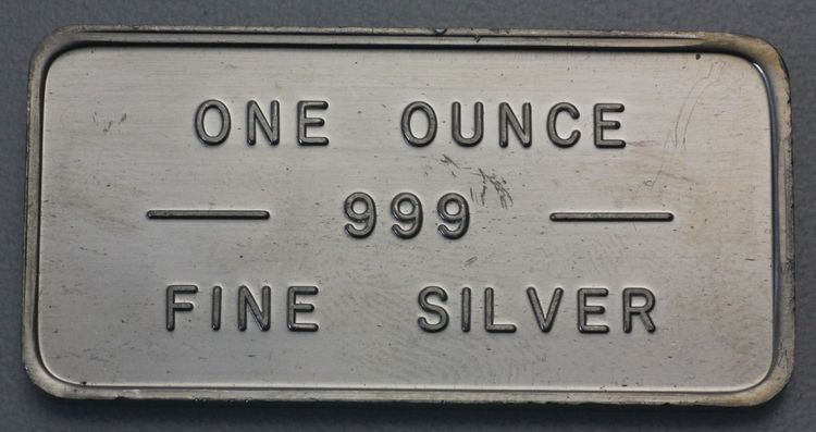 One Ounce 999 Fine Silver