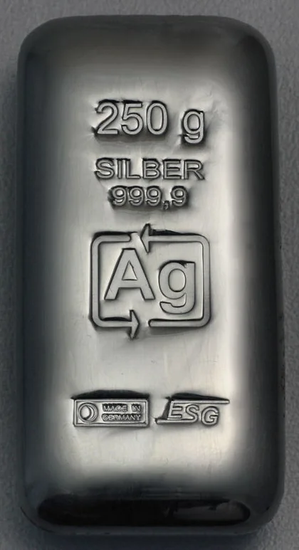 250g Silberbarren ESG