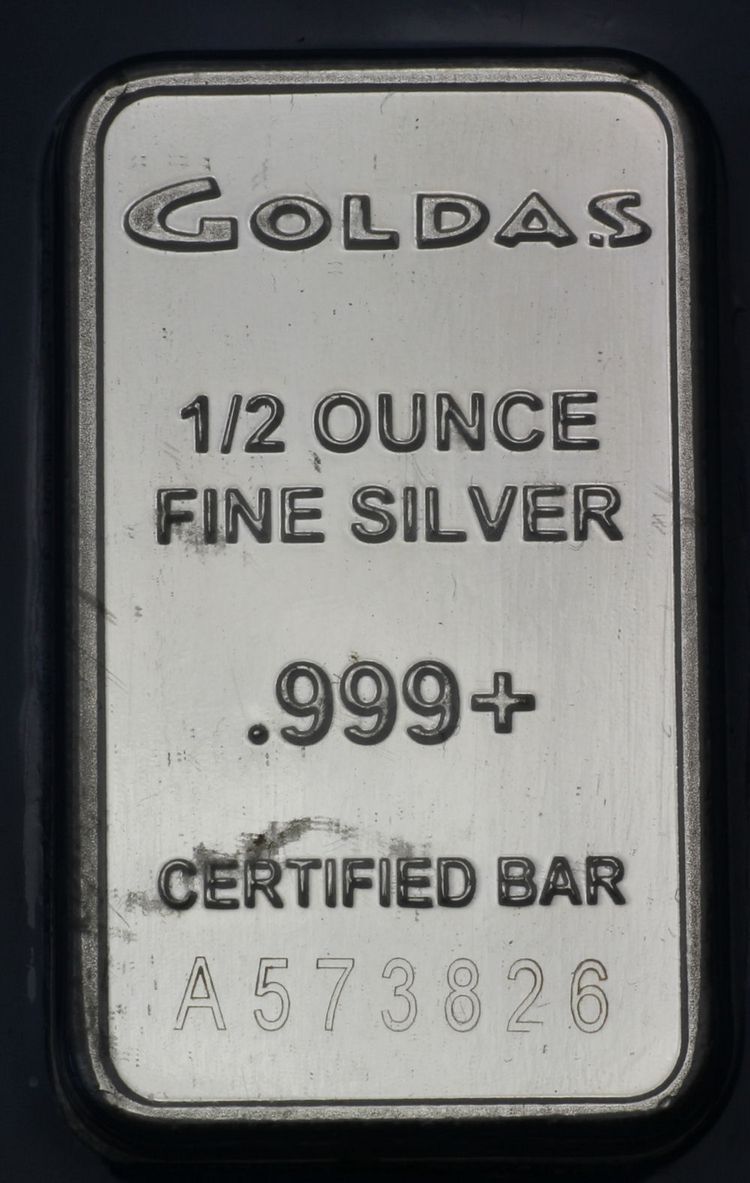 1/2oz Goldas Silberbarren 1/2oz Goldas Silberbarren