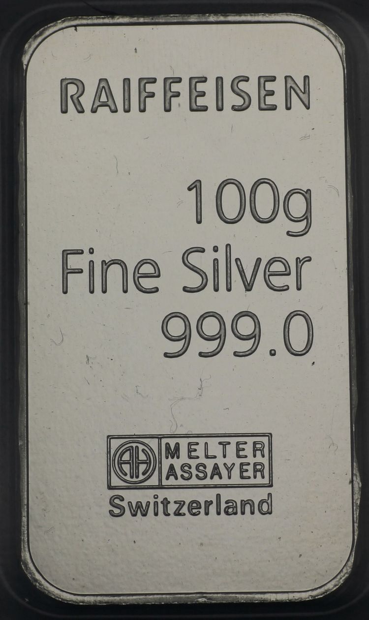 100g Silberbarren Raiffeisen CH 100g Silberbarren Raiffeisen CH