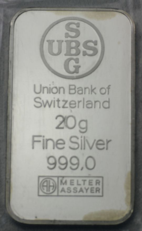 20g Silberbarren UBS