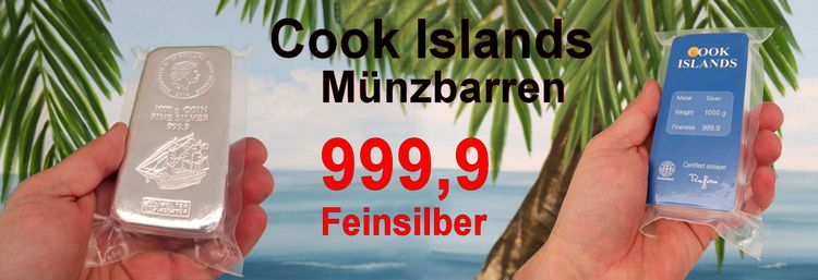 Münzbarren aus 999,9er Feinsilber Münzbarren aus 999,9er Feinsilber