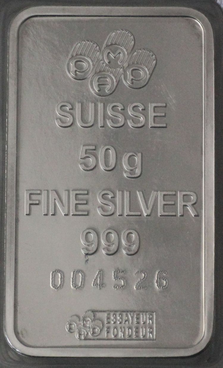 50g Silberbarren Pamp Suisse 50g Silberbarren Pamp Suisse