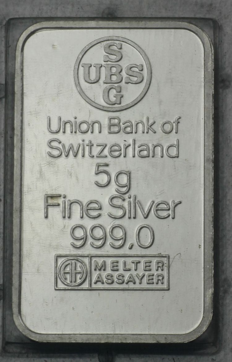 5g Barren Silber UBS