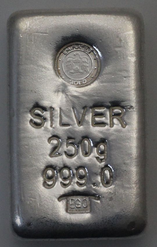 250g Silberbarren Emirates-Gold