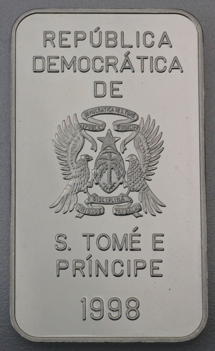 1oz Silber Münzbarren St. Tome e Principle