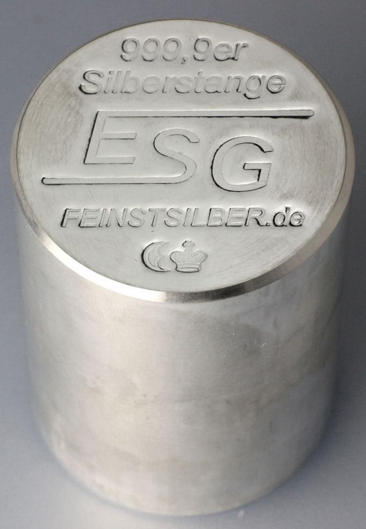 1kg Rundbarren Silberstange ESG