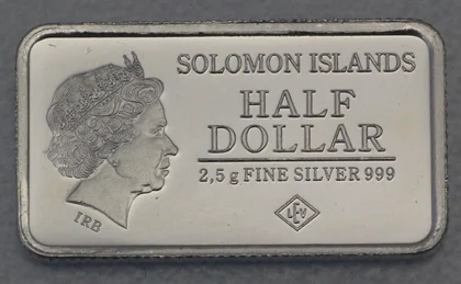 2,5g Silberbarren Solomon Islands