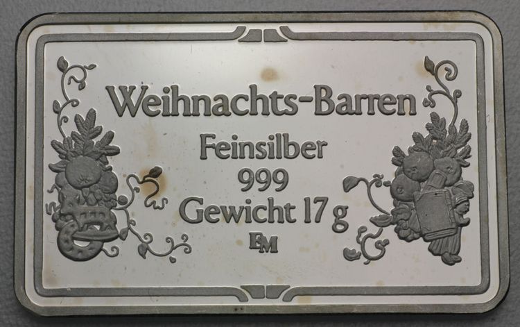 17g Silber Weihnachts-Barren