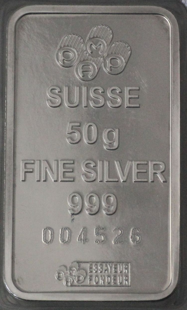 50g Silberbarren Pamp Suisse
